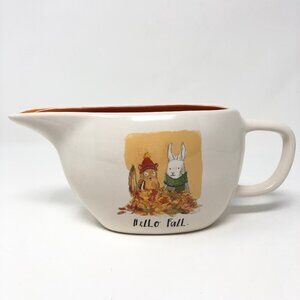 Rae Dunn Hello Fall Rabbit Squirrel Gravy Boat